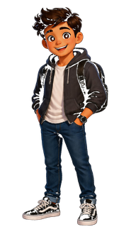 Senior boy character