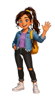 Senior girl character